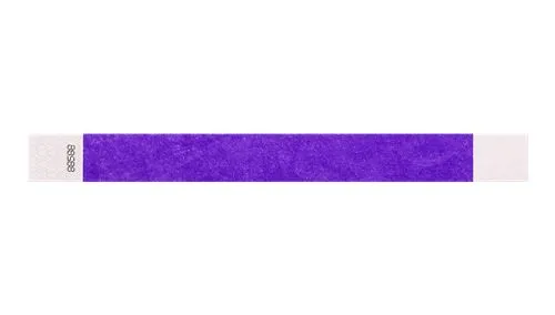 1” Tyvek® Wristbands - Solid Colors Custom