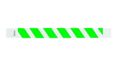 1" Tyvek® Wristbands - Stripes