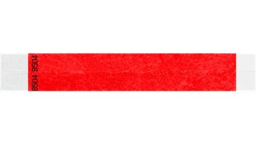 3/4” Tyvek® Wristbands Custom - Duplicate Numbers