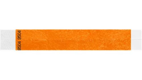 3/4” Tyvek® Wristbands Custom - Duplicate Numbers