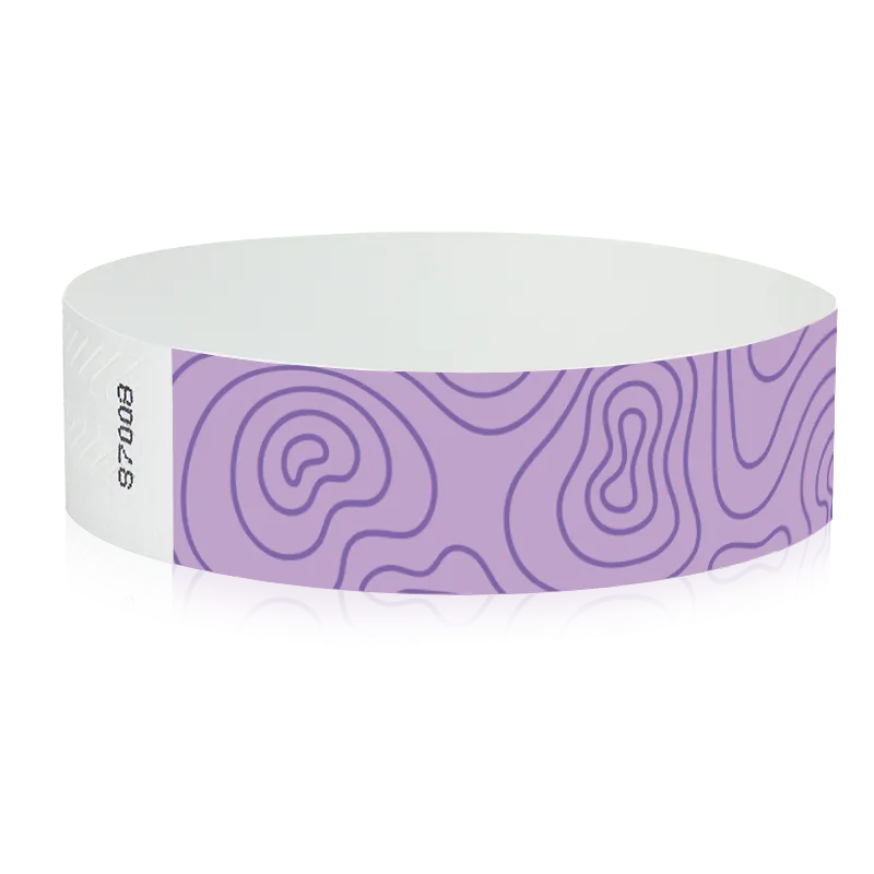 3/4" Tyvek Purple Topograph