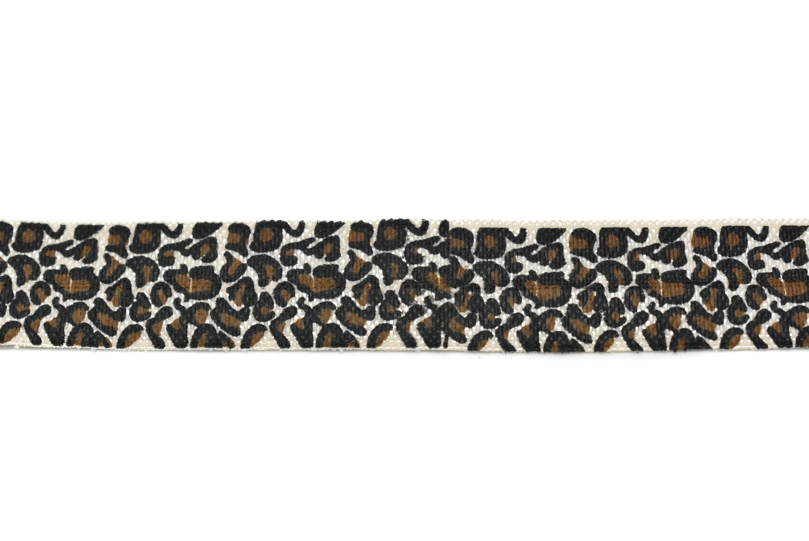 Assorted Cheetah Print Elastics 0.63" - 1 Yard