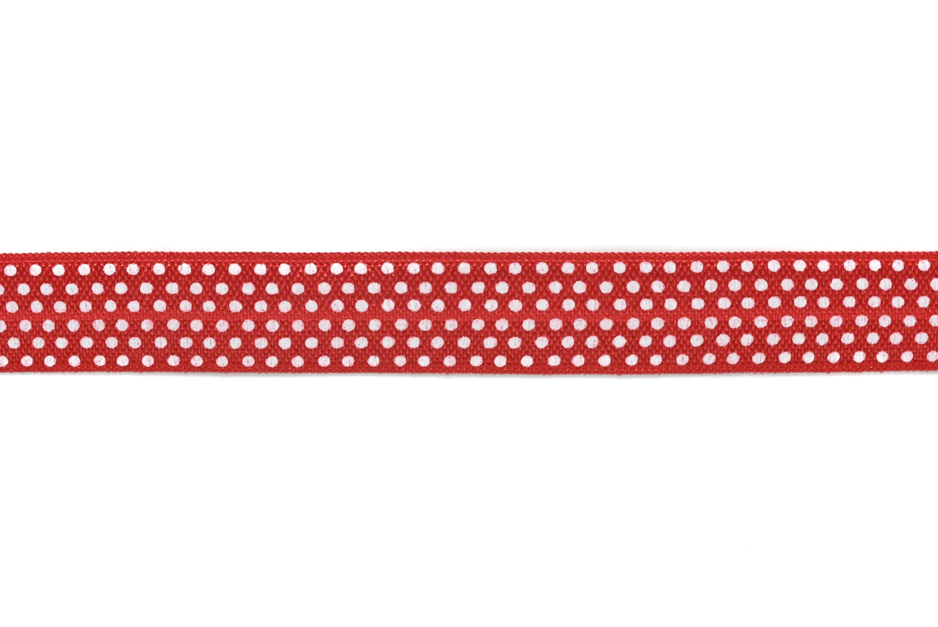 Assorted Small Polka Dot Elastic 0.63" - 1 Yard