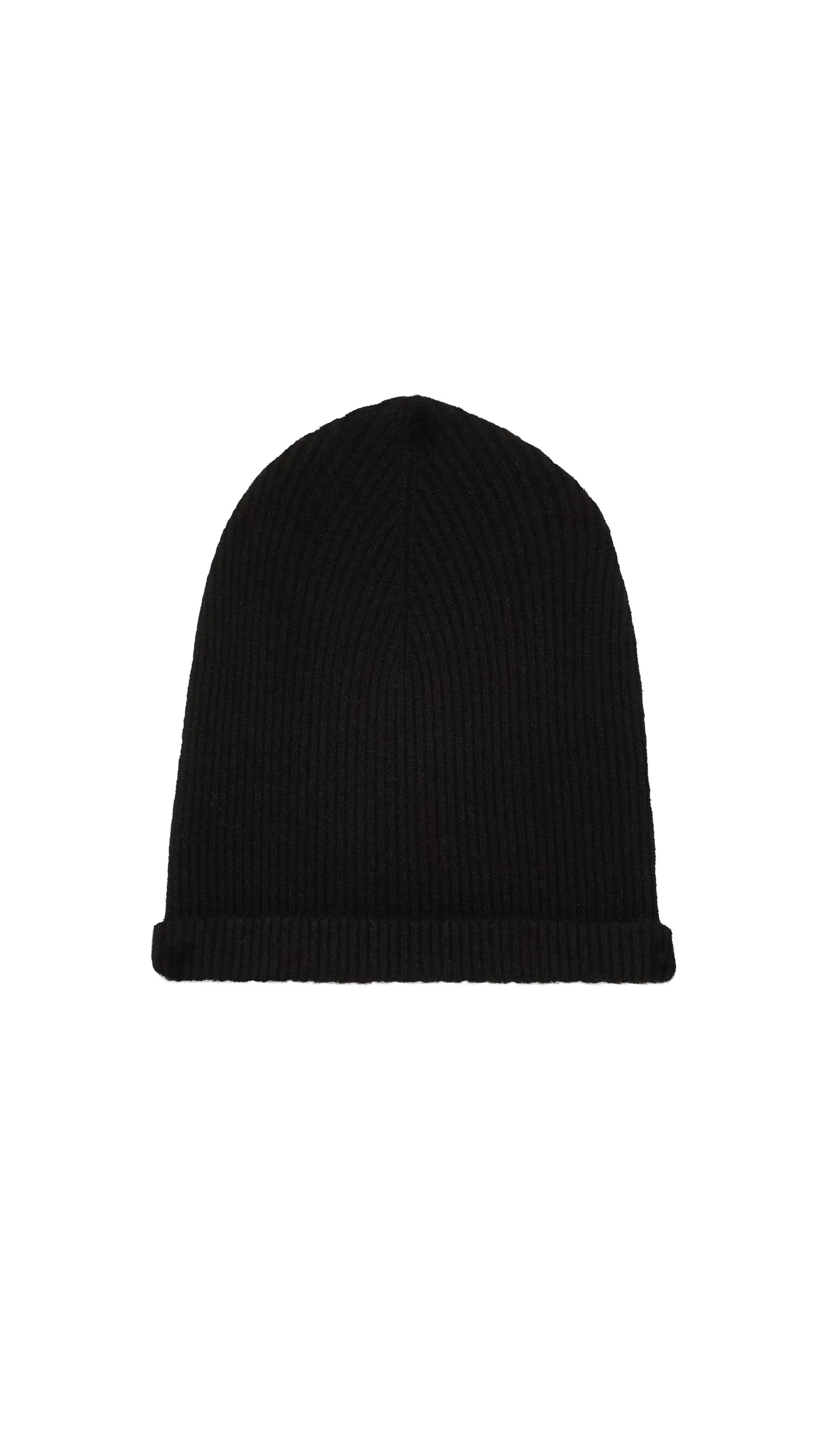 Beanie in Wool-Cashmere | Black