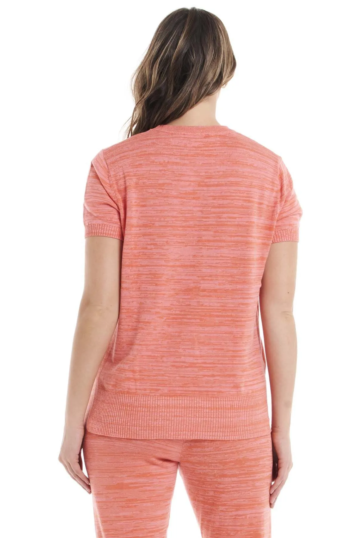 Betty Basics Antonia Knit Tee in Dusty Rose