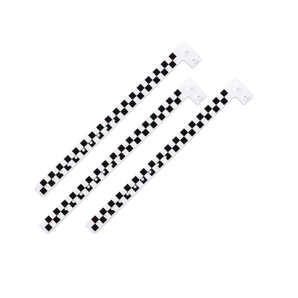 Black Checkerboard Plastic Wristbands Design
