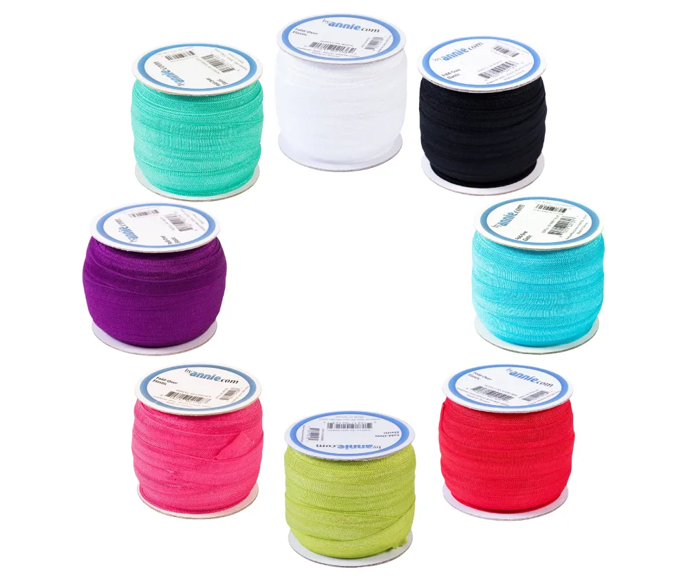 ByAnnie Fold Over Elastic 20mm - Various Colours - 10cm Increments