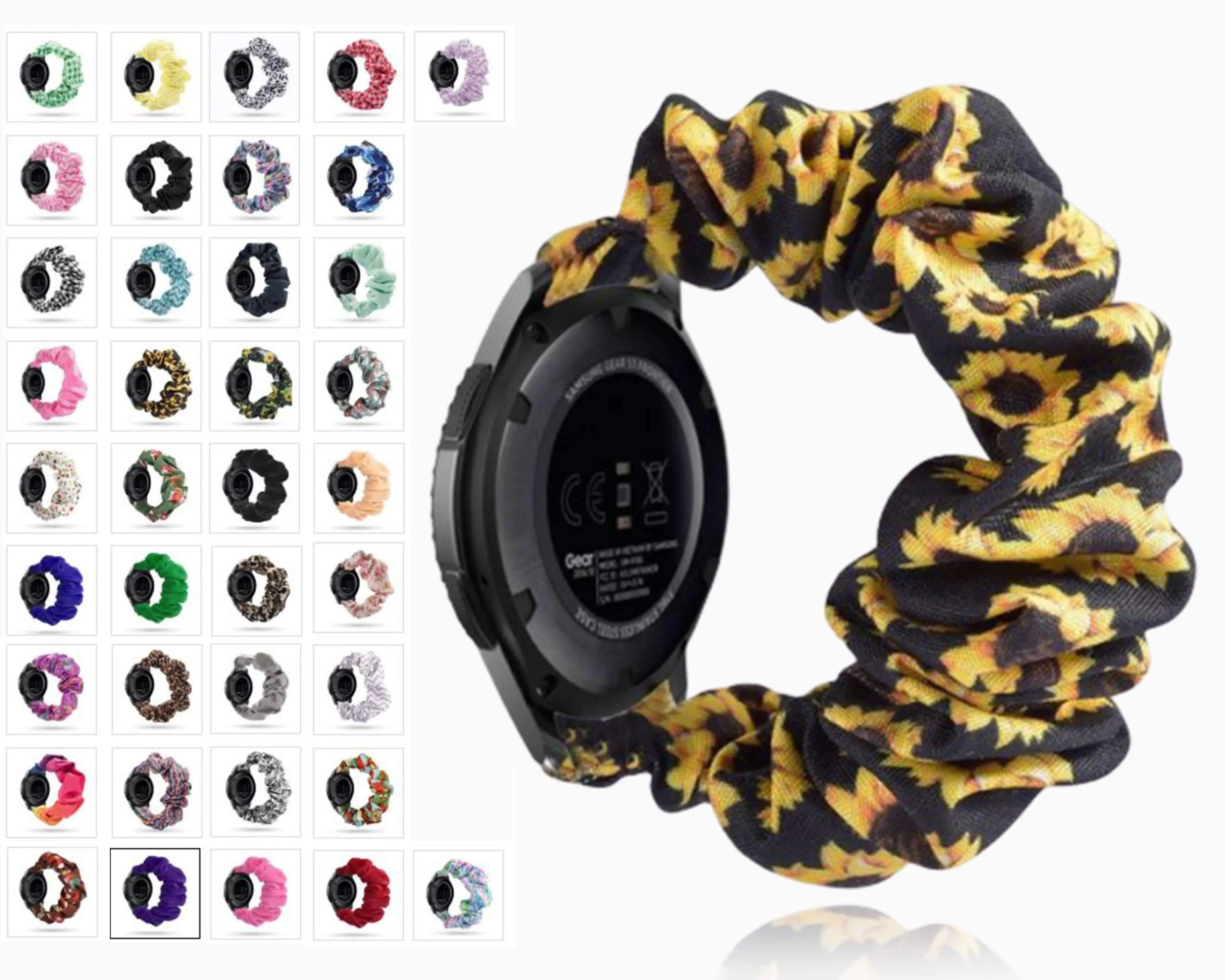 Elastic Watch Strap for samsung galaxy watch active 2 46mm 42mm strap gear s3 frontier amazfit bip strap 22 mm