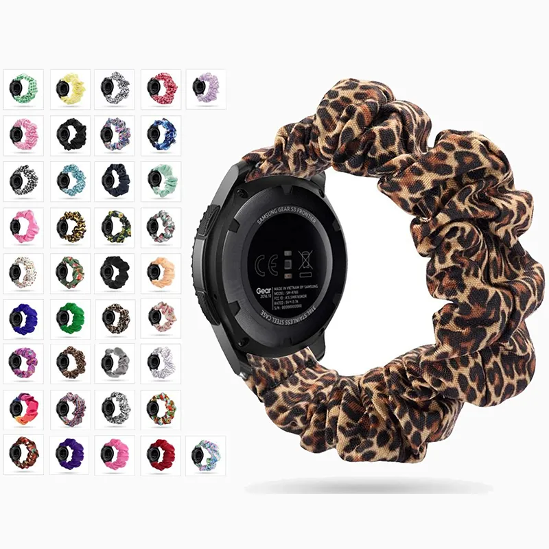 Elastic Watch Strap for samsung galaxy watch active 2 46mm 42mm strap gear s3 frontier amazfit bip strap 22 mm