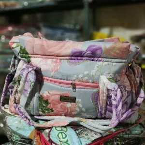 Floral Elegance Quilted Duffle Bag - Classic Collection (TPT)