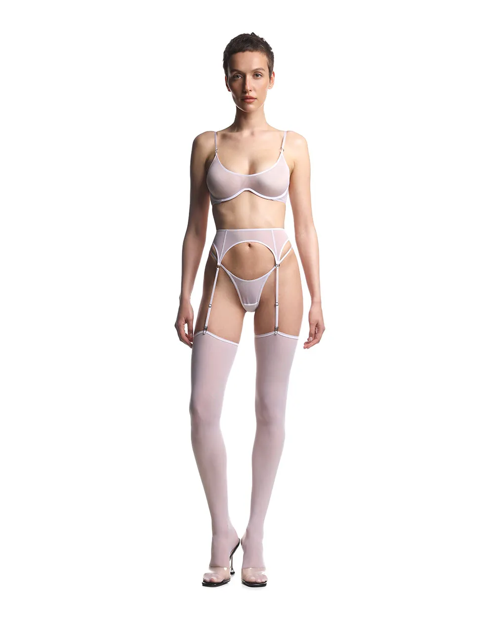 Garter Belt "Noemi" White