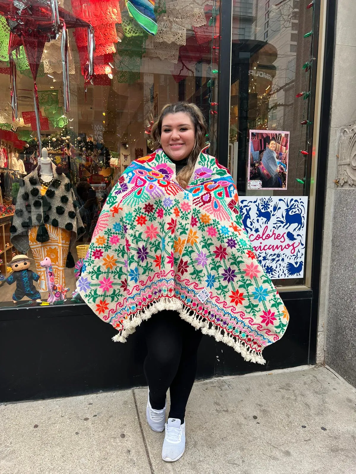 “Hueyapan" Hand-Embroidered Rebozo / Scarf