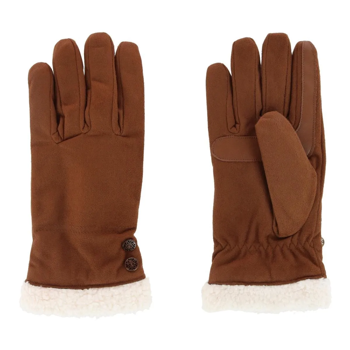 Isotoner Women's Microfiber Winter Glove with Button Detail