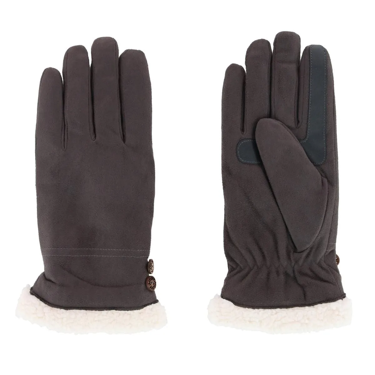 Isotoner Women's Microfiber Winter Glove with Button Detail