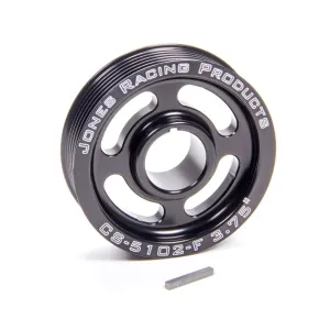 Jones Racing Products Crank Serpentine Pulley - 3.750 O.D. - 1-1/8" I.D.