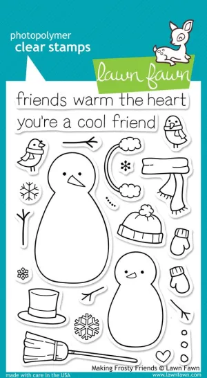 Lawn Fawn - Making Frosty Friends - clear stamp set