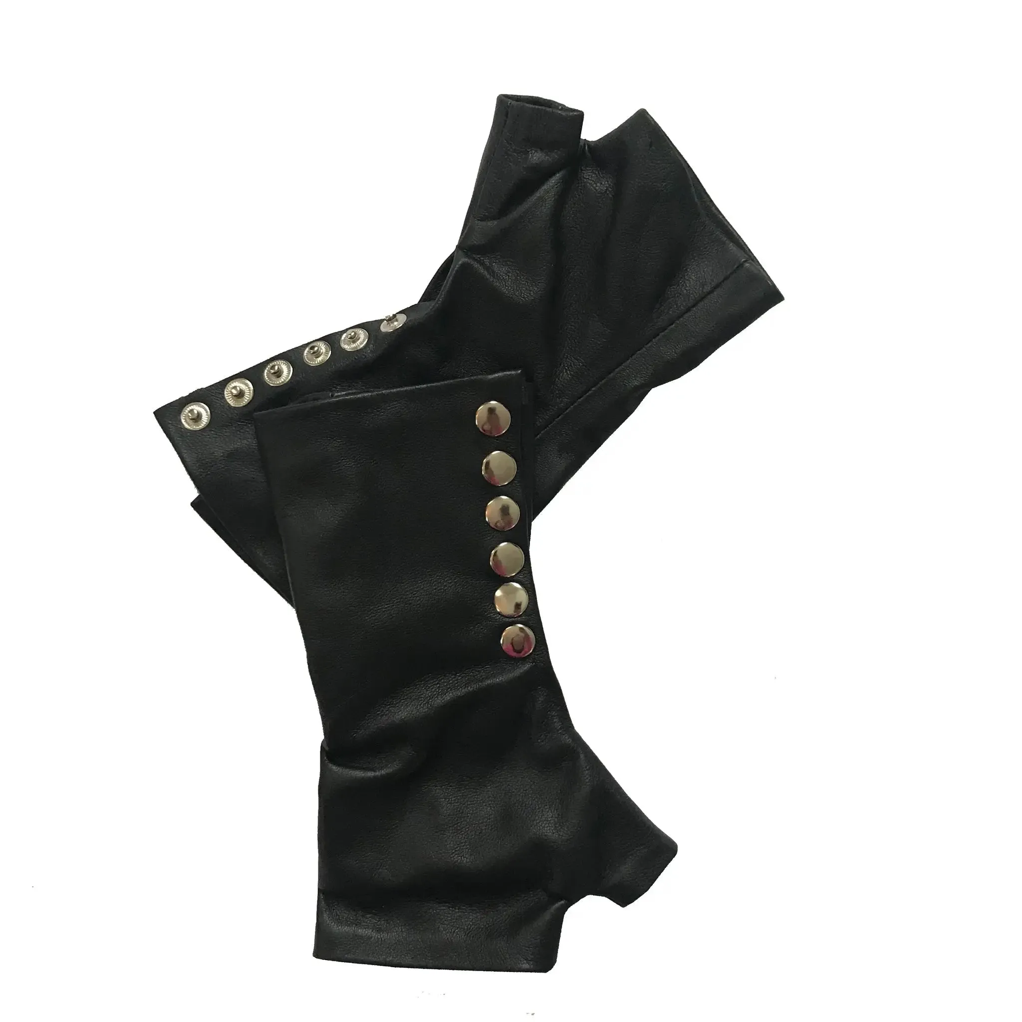 Luxurious Black leather Gloves - Elegance Meets Bold Style