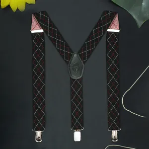 Peluche Stately Black Suspender for Men