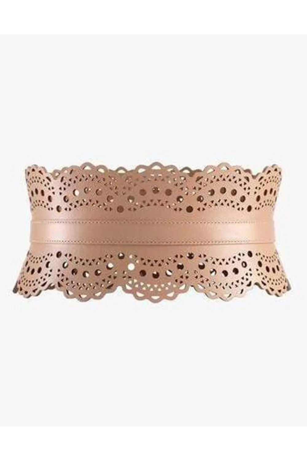 Sandy Openwork Leather Corset Belt