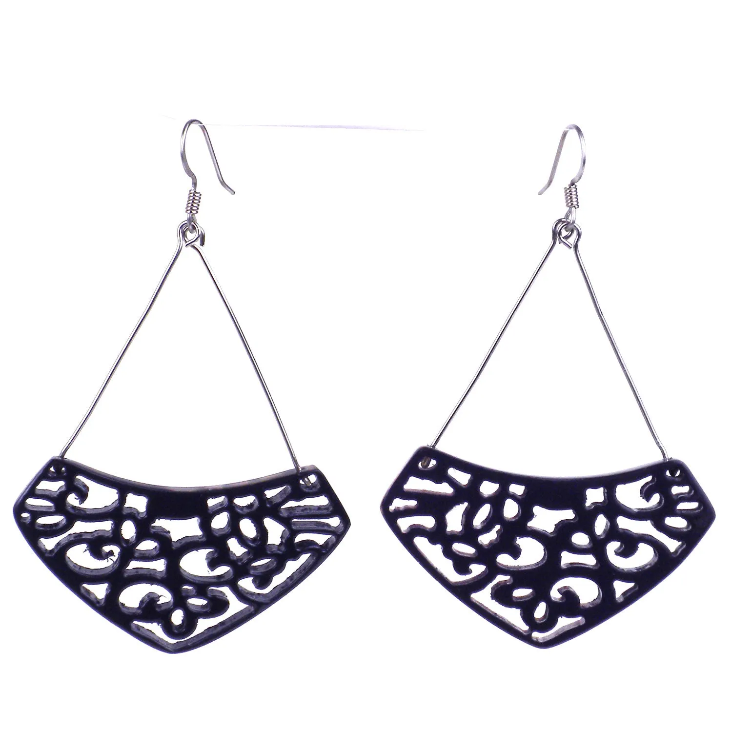 Simone Lace Earrings in Plum Faire Collection