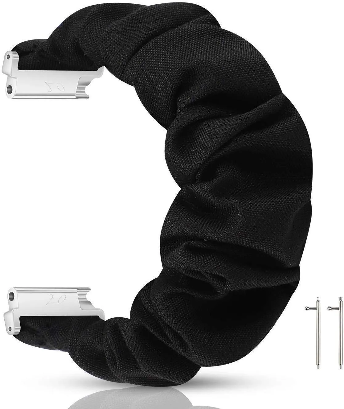 Soft Solid Color Matte Black Unisex Men Women Dark for 20mm / 22mm Samsung Galaxy Watch Active/ Active2 Gear S2 Classic/Gear Sport Watchband
