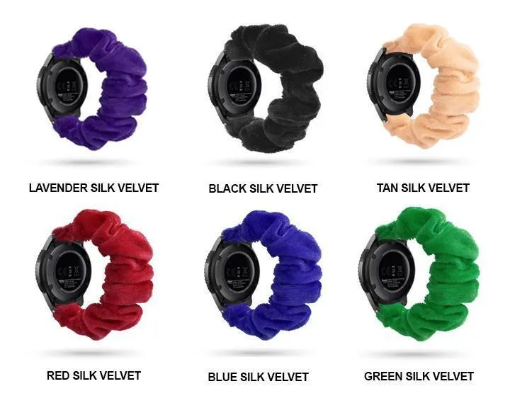 Soft Solid Color Matte Black Unisex Men Women Dark for 20mm / 22mm Samsung Galaxy Watch Active/ Active2 Gear S2 Classic/Gear Sport Watchband