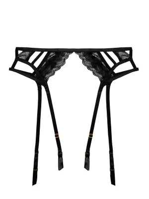 Tilly Caged Embroidery Garter Belt