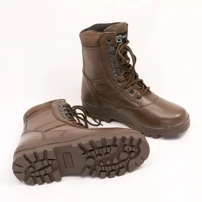 'Top Gun' Combat-style Boot. Full Grain Leather. New. Brown.