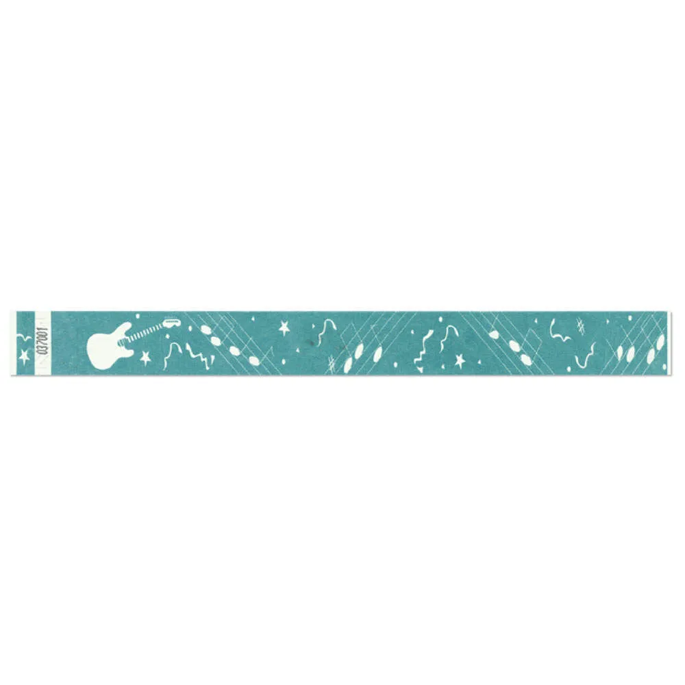 Tytan-Band® Expressions Tyvek Wristbands 1" Rock Design TX01 (500/Pack)