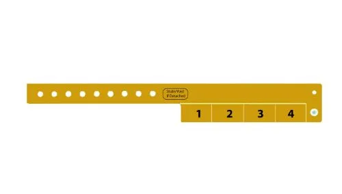 Vinyl Wristbands - 4 Tab