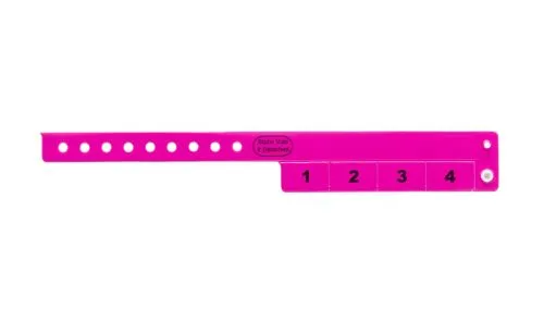 Vinyl Wristbands - 4 Tab