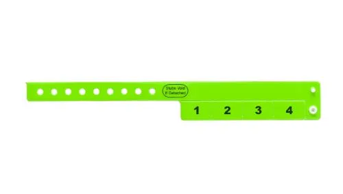 Vinyl Wristbands - 4 Tab