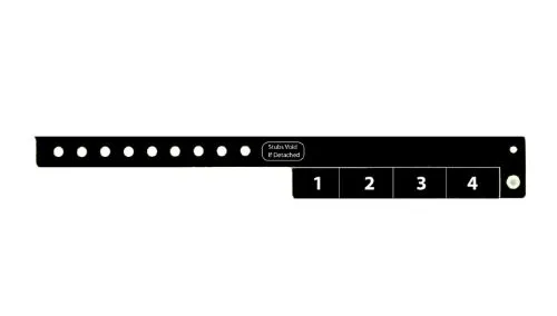 Vinyl Wristbands - 4 Tab