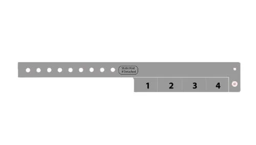 Vinyl Wristbands - 4 Tab