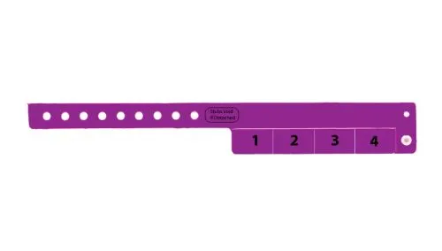 Vinyl Wristbands - 4 Tab