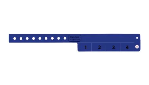 Vinyl Wristbands - 4 Tab