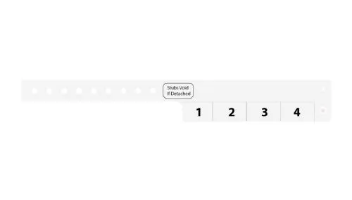 Vinyl Wristbands - 4 Tab