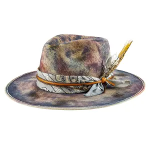 Vortex - Vintage Handcrafted Distressed Fedora Hat