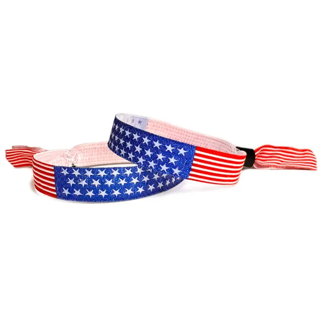 Woven Cloth Wristbands | Stars & Stripes
