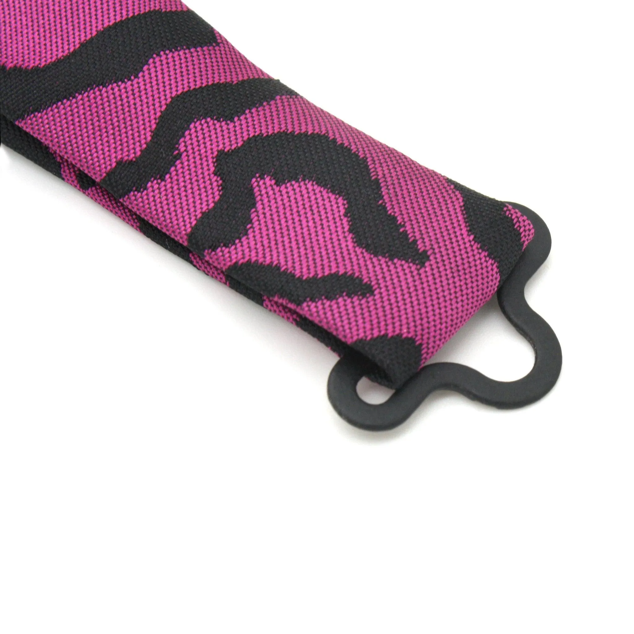 Zimba Purple Black Zebra Bow Tie
